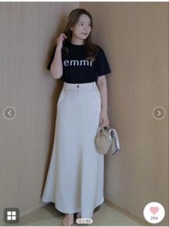 【東原亜希さん着用】 emmi エミシルバーラメ　タイト ロングスカート　新品 東原亜希 FORME 2024 Autumn & Winter