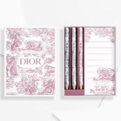 ♡ DIOR 新品未使用 ノベルティノート 3冊セット ♡ ディオール 新品 未開封 dior メモ帳 鉛筆 セット ノベルティ