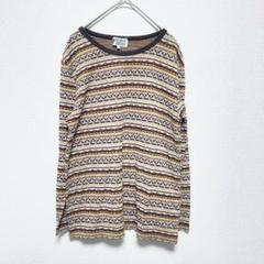 U.S. POLO ASSN♡ニット　M　フェアアイル柄　ブラウン