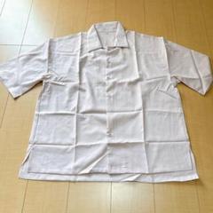 【新品・未使用】XLサイズ 淡いピンク 半袖ワークシャツ