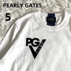 パーリーゲイツ　ニット　白　グレー　5 L PEARLY GATES(パーリーゲイツ) ニット｜中古ゴルフウェア通販