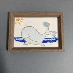 シーグラスアート（チャコちゃんとクジラちゃん〜夏〜）専用ページです☆ シーグラスアート・ワンちゃんとお花と小鳥さん蝶々・NO765