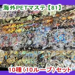 海外マステ【81】キラキラ系装飾 10ループ PET マスキングテープ