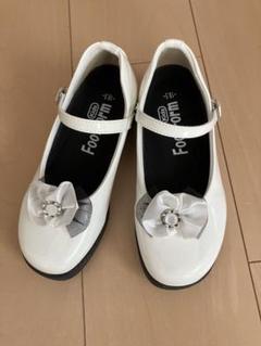 FootForm ホワイト フォーマルシューズ 18.5cm ピアノの発表会
