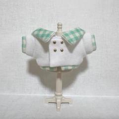 10cm ぬい服  水色チェックマリンセーラー服 d94251d3-065c-4405-98c4-