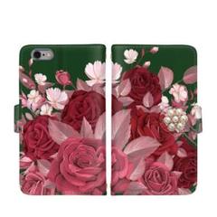 受注制作 薔薇 スマホ ケース 携帯 カバー 手帳型 アイフォン アンドロイド