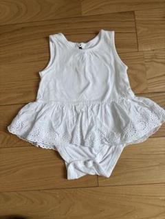 Baby GAP ホワイトフリルノースリーブワンピース