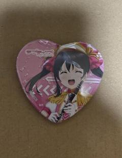 ラブライブ　GiGo μ's ホログラムハート缶バッジ　矢澤にこ ラブライブ μ's GiGOコラボカフェ ハート缶バッジ 矢澤にこ