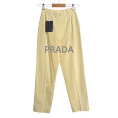 極美品 PRADA レーヨン×コットン テーパード パンツ スラックス