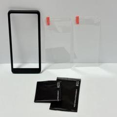★ かんたんスマホ2 ガラスフィルム 【2枚セット】 ガイド枠付き
