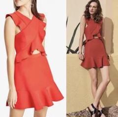 【ファッション通販】 オレンジミニワンピースBCBG サイズ0 ワンピース