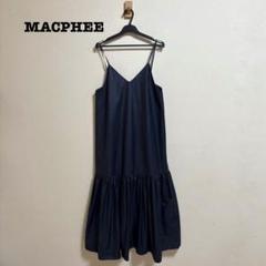 MACPHEE クリスピータフタ キャミソールワンピース