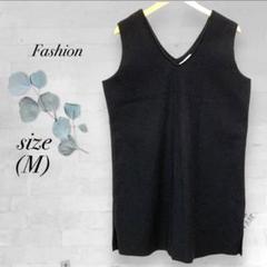 【Fashion】ファッション チュニック 重ね着 袖なし 可愛い ノースリーブ