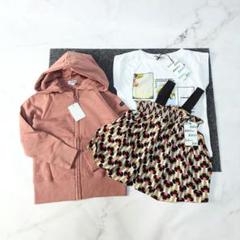 ◆d 未使用 キッズ セット 女の子 110 パーカー Tシャツ チュニック