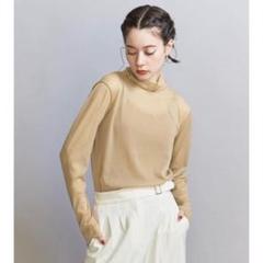 beauty&youth ポリエステルシフォン タートルネックプルオーバーのサムネイル
