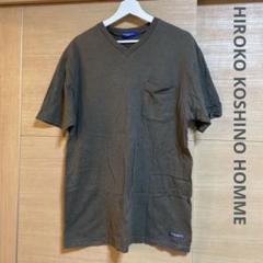HIROKO KOSHINO HOMME VネックTシャツ オリーブ