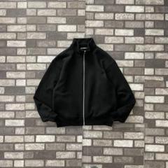 BEAMS T zip up sweat short blouson black