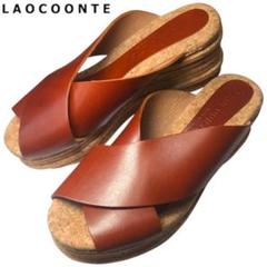 LAOCOONTE ラオコンテ ダブルクロスサンダル 厚底 プラットフォーム