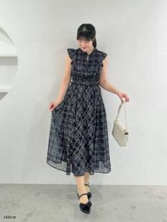 An MILLE チェックレディop ブラック