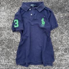 ラルフローレン☆y2k ポロシャツ　半袖　ビッグポニー　刺繍　黒　紫　L Ralph Lauren - ラルフローレン☆y2k ポロシャツ 半袖 ビッグ