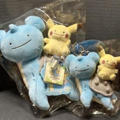 【韓国限定】残り一点 ポケモンメタモン マスコットキーホルダー＆ぬいぐるみセット 韓国 ポケモン メタモンのタイムカプセル キーホルダー