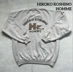 【美品】ヒロココシノ ベージュ ロゴ 長袖 スウェット トレーナーのサムネイル