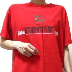 ギルダン BTA ロゴ Tシャツ レッド 赤色 L 古着