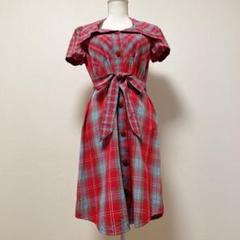 美品✨ ヴィヴィアンウエストウッド ワンピース オーブボタン ドット ベルト M ヴィヴィアンウエストウッド 半袖シャツワンピース チェック