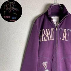 ✮スウェット　美品　紫　ワッペンデザイン　ゆったり　XL✮