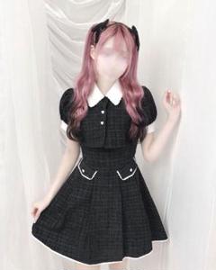 HONEY MEW バックリボンツイードワンピース