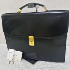 極美品✨ゴールドファイル ビジネスバッグ ブリーフケース レザー ロック金具 黒 GOLD PFEIL - ゴールドファイル／GOLD PFEIL バッグ ブリーフ