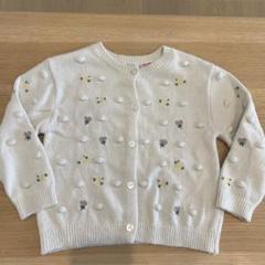 ZARA　花柄刺繍 半袖ニット カーディガン　クリーム色 ZARA 花柄刺繍 半袖ニット カーディガン クリーム色 - メルカリ