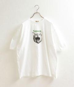 新品未使用　グロスター　猫オーバーサイズ　Tシャツ トップス ホワイト