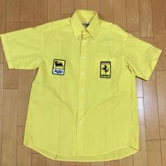 美品 希少 Agip アジップ フェラーリ ボタンダウン シャツ 半袖 M
