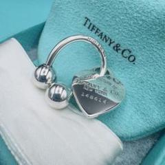 TIFFANY&Co】鏡面仕上げ オープンハート キーリング T&Co - メルカリ