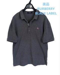 美品　BURBERRY BLACK LABEL ポロシャツ　グレー3