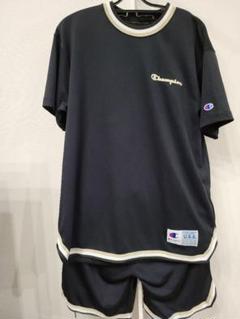 チャンピオンバスケットボールウォームアップシャツジャージ上L下M 黒 Champion チャンピオン ウォームアップウェア 上→L 下→M