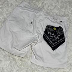 PEARLY GATES パーリーゲイツ バンダナポケットショートパンツ白 4 PEARLY GATES パーリーゲイツ バンダナポケットショートパンツ白