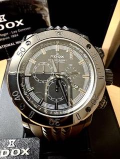 【美品】EDOX クロノオフショア1 10周年200本日本限定黒ダイヤのサムネイル