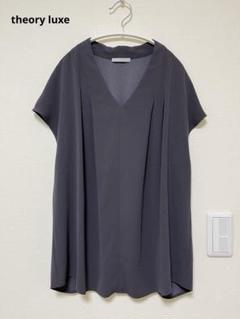 美品＊セオリーリュクス コットン混クルーネックブラウス 38 黒 半袖 洗える ESSENTIAL TOPS | Theory luxe（セオリーリュクス）公式通販サイト