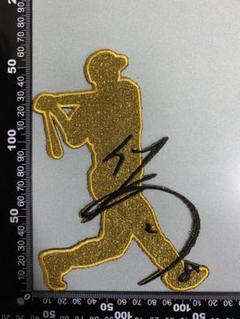 チャンピオンワッペン　阪神タイガース　佐藤輝明　ホーム　Mサイズ 納期注意【阪神タイガース 刺繍ワッペン 佐藤 シルエット 3