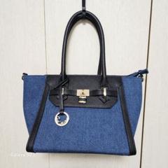No.442 未使用級♥ セシールマクビー ハンドバッグ 2way ネイビー