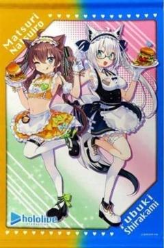 モーリーオンライン　ホロライブ　白上フブキ　タペストリー　アクリルキーホルダー 新品 【モーリーオンライン限定】ホロライブ タペストリー 白上