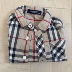 BURBERRY チェック柄袖 Tシャツ 6Y BURBERRY ブラック チェック柄 袖 Tシャツ 超美品 - メルカリ