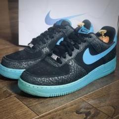 AIRFORCE1 エアフォース1 限定 クロコ レザー カスタム ブルー 黒のサムネイル