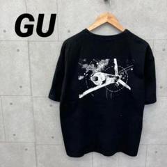 GU ジーユー ガンダムSEED Tシャツ 両面プリント メンズ 黒 L