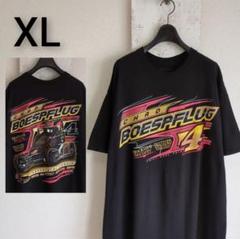 古着　レーシングT　GILDAN　Tシャツ　ブラック　BOESFLUG　XL