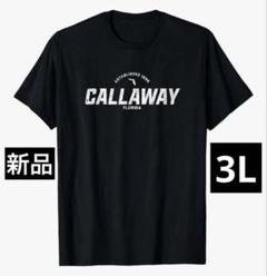 【新品/3Lサイズ】キャロウェイ メンズ 半袖 Tシャツ ブラック ビンテージ