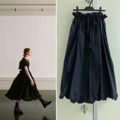 CECILIE BAHNSEN】 フリル スカラップヘム ワイドパンツ - メルカリ