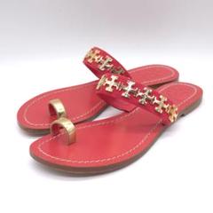 TORY BURCH トリーバーチ サンダル 6M 約 23cm レッド